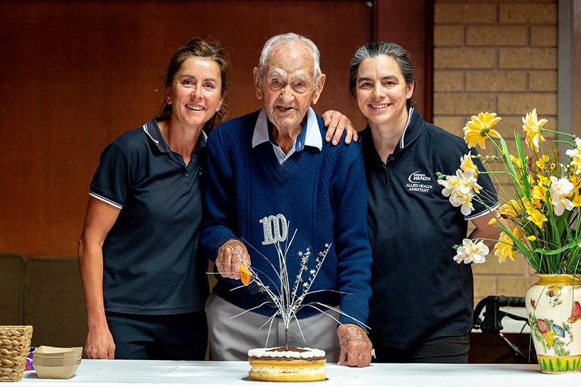 Exercise and socialising gets John Todd to 100